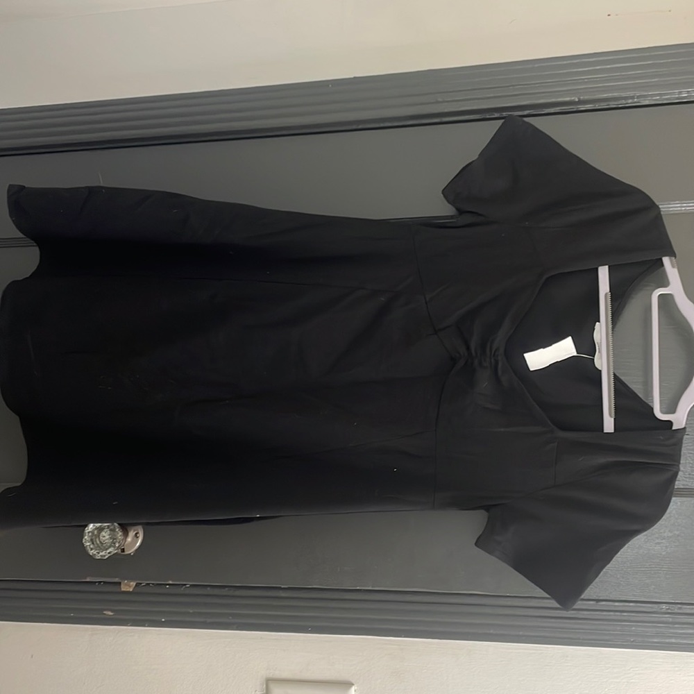 Ruche flared dress